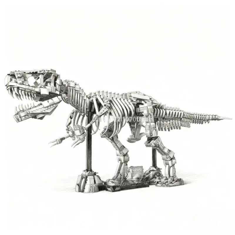 

Creative Park Dinosaur World Tyrannosaurus Rex Fossil Tyrannosaurus Rex Building Block Set Boy Children Christmas Gift