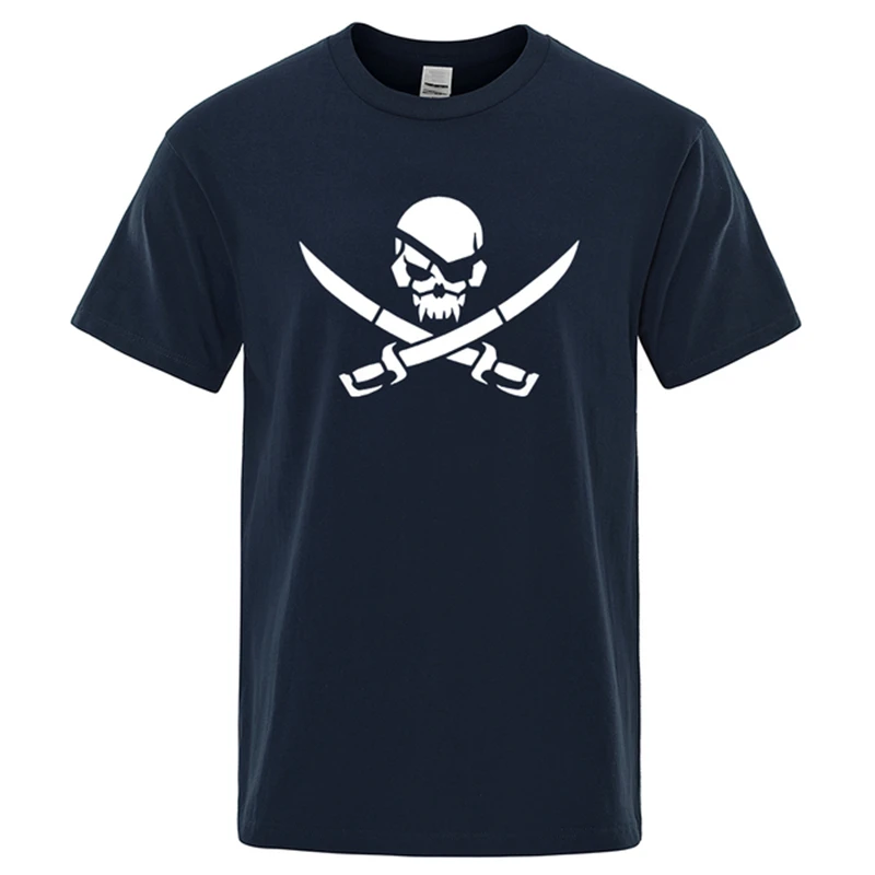 Summer new pirate skull print funT-shirt men and women\'s T-shirt hip-hop loose T-shirt casual fashion casual top street clothing