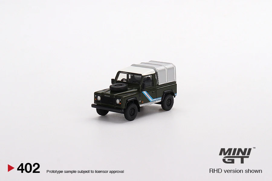 MINIGT 1/64 Land Rover Defender 90 Pickup Bronze Green MGT00402-CH Diecast Alloy Model Car Friends Gifts Collect Ornaments