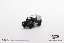 MINIGT 1/64 Land Rover Defender 90 Pickup Bronze Green MGT00402-CH Diecast Alloy Model Car Friends Gifts Collect Ornaments