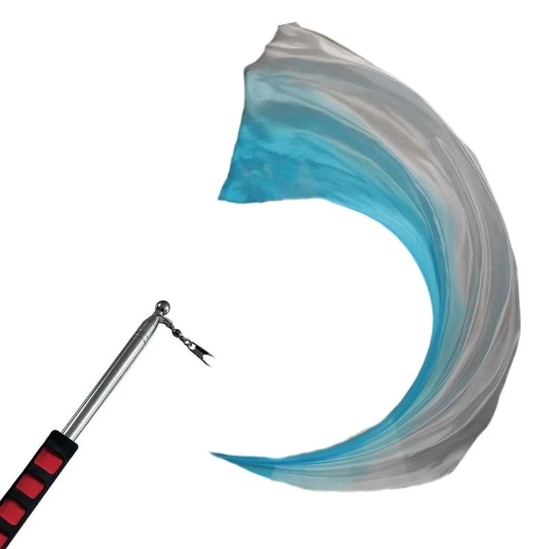 

Женская шелковая вуаль для танца живота, пои-стример, шарф, шарф пои, шелковая вуаль с цепочкой пои, шарики, реквизит для на