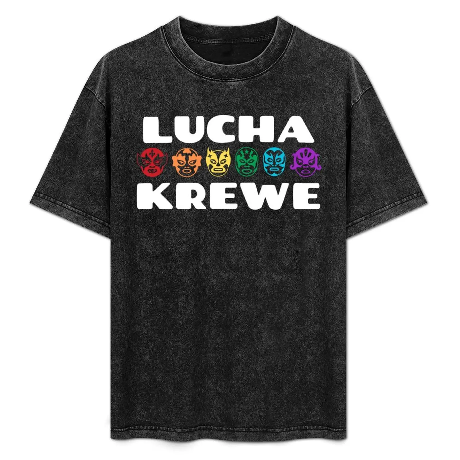 Lucha Krewe Pride by Hannah Huppi T-Shirt oversized graphic tee man t shirt tees mens t shirt