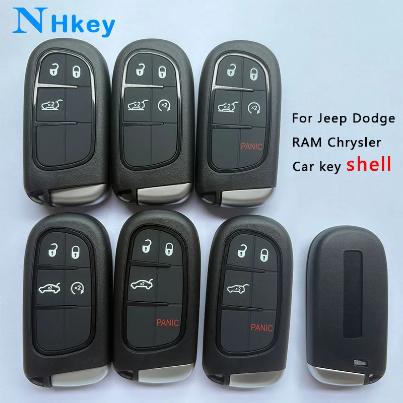 

NH key CY24 Blade For JEEP Dodge RAM Chrysler remote car key shell with For JEEP Dodge RAM Chrysler lloggo