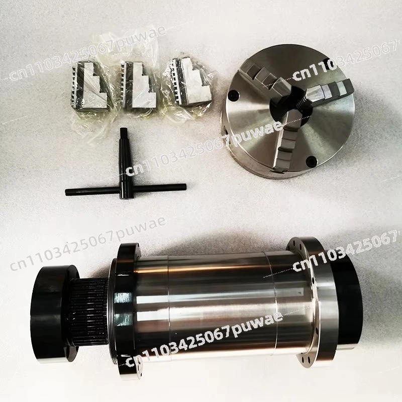 6000 Rpm A2-4 CNC Lathe Spindle with 3-jaw Chuck