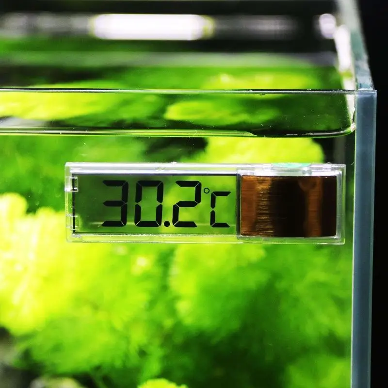 1pc Aquarium Thermometer 3D Digital LED Electronic Fish Tank Temperature Fish Turtle Temp Meter Aquarium Decoration