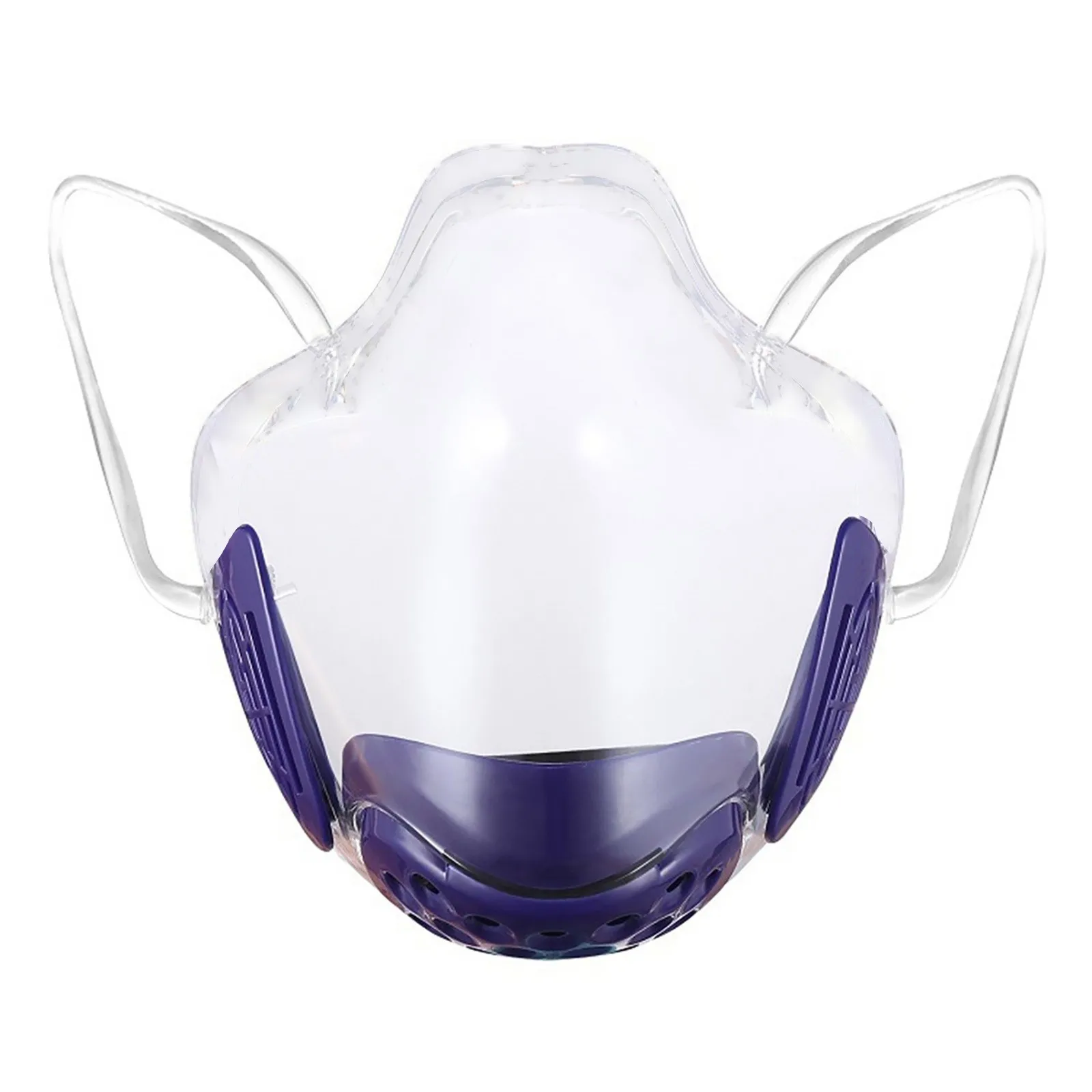 transparent protective mask fish type lip language Anti-fog 3D breathing mask Suitable for ride outdoor dust smoke saliva mask