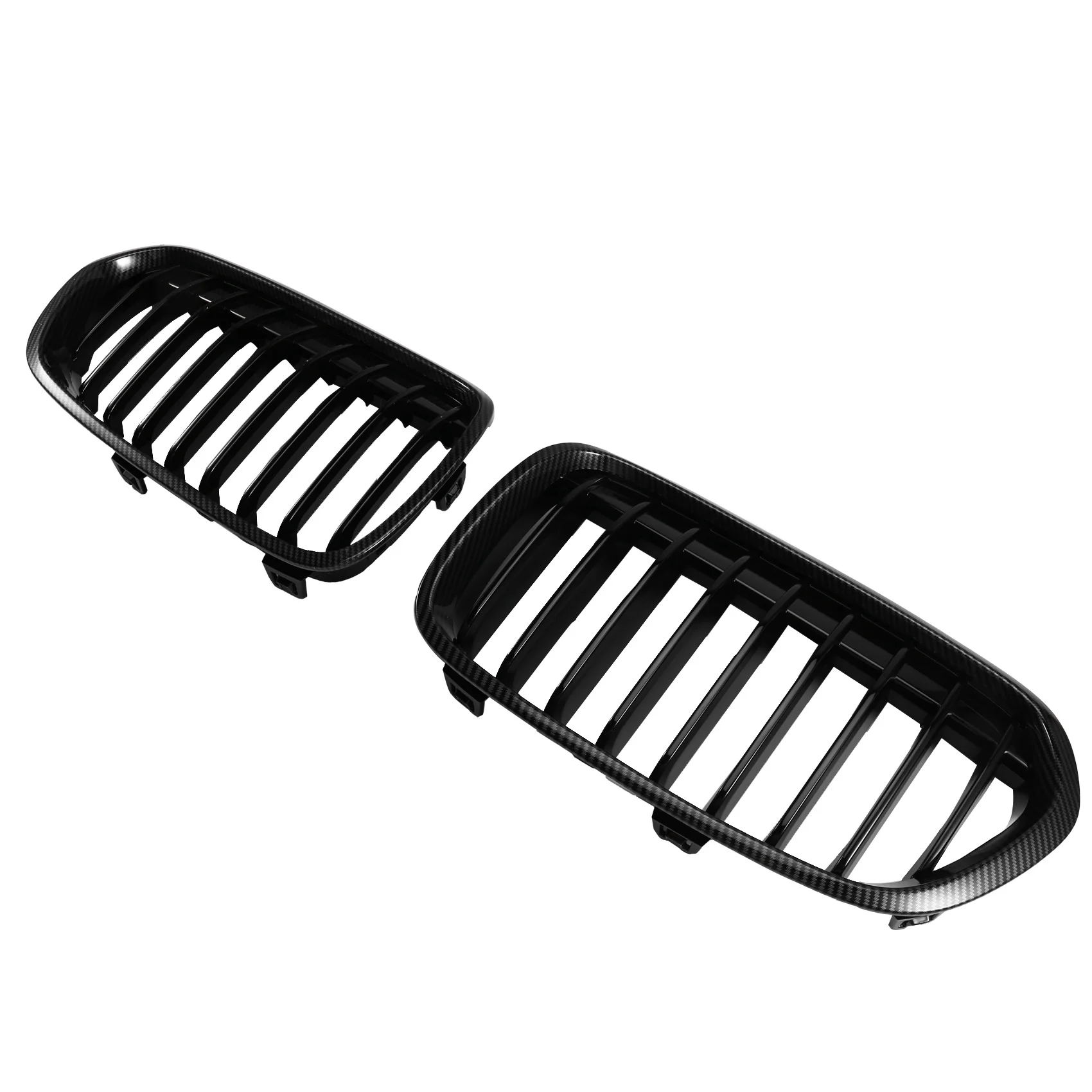 

A98M стиль из углеродного волокна для BMW F52 1 серии 4D 2016-2020, автомобильная передняя решетка для почек, бампер, решетка, 2 шт.