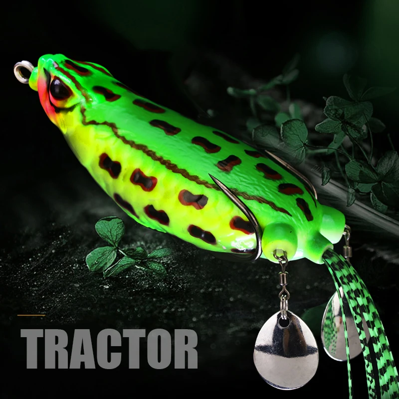 WEIHE 9cm25g Zweiteiliger Farbiger Seiden-Riesenfrosch Modifizierter Donnerfrosch – Detail 2