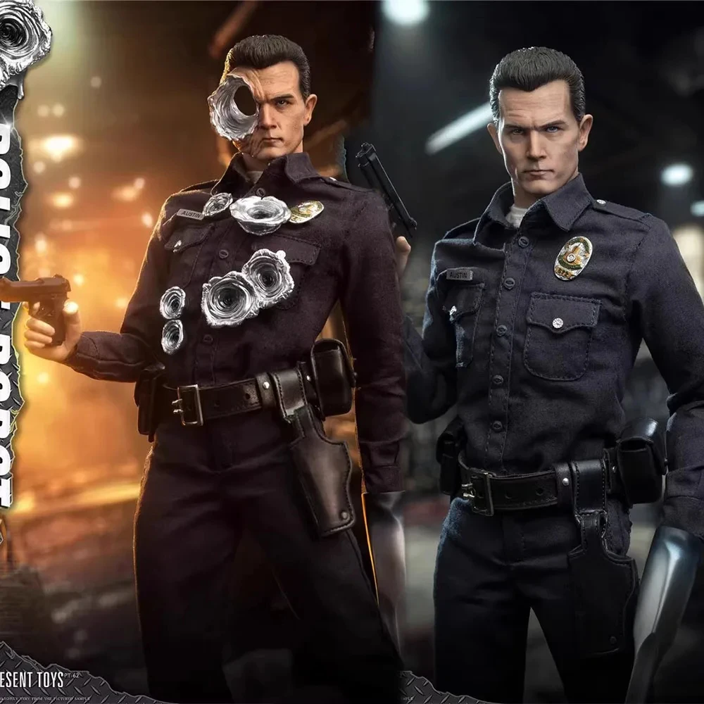 Aanwezig SPEELGOED PT-sp62 1/6 Mannelijke Soldaat Robot Politie T1000 Mobiele Pop Volledige Set 12Inch Action Figure Collection Model