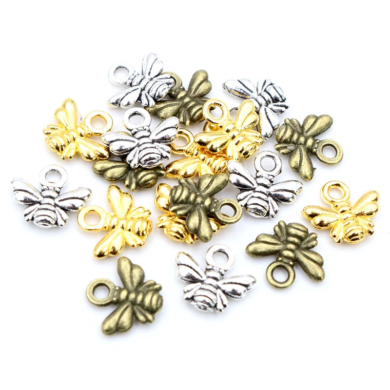 30 sztuk Charms pszczoła 10x11mm tybetański srebrny brąz Plated wisiorki antyczny tworzenia biżuterii DIY Handmade Craft — zdjęcie 7