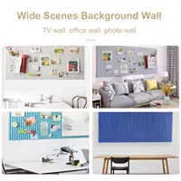 Thickened Decorative Felt Cork Board Large Bulletin Board Foldable Photo Display Board for School Home Office Walls Decor 5