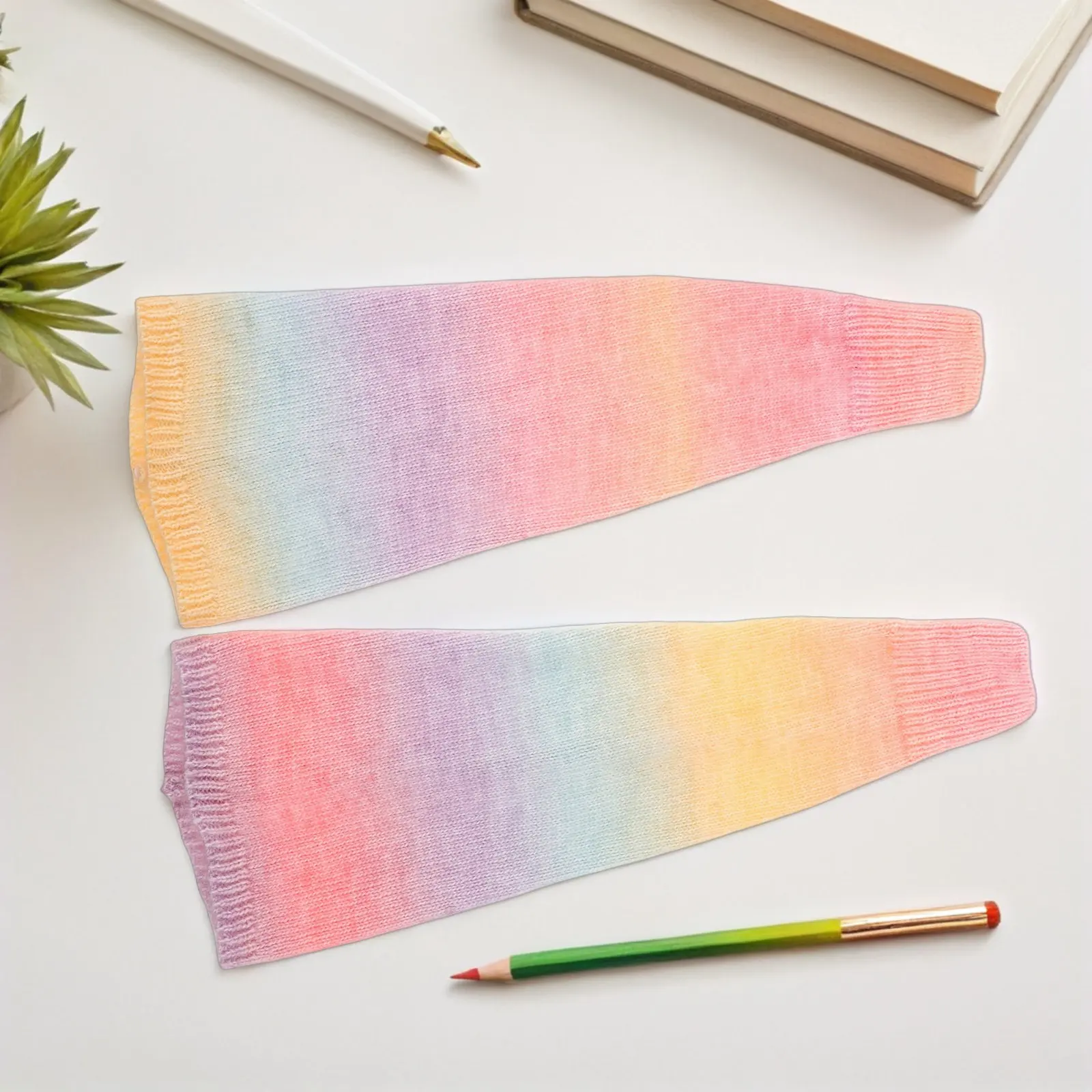1Pair Acrylic Knit Ice Skating Leg Warmers Women Thermal Winter Warm Sleeves Cozy Figure Skating Accessories Girls