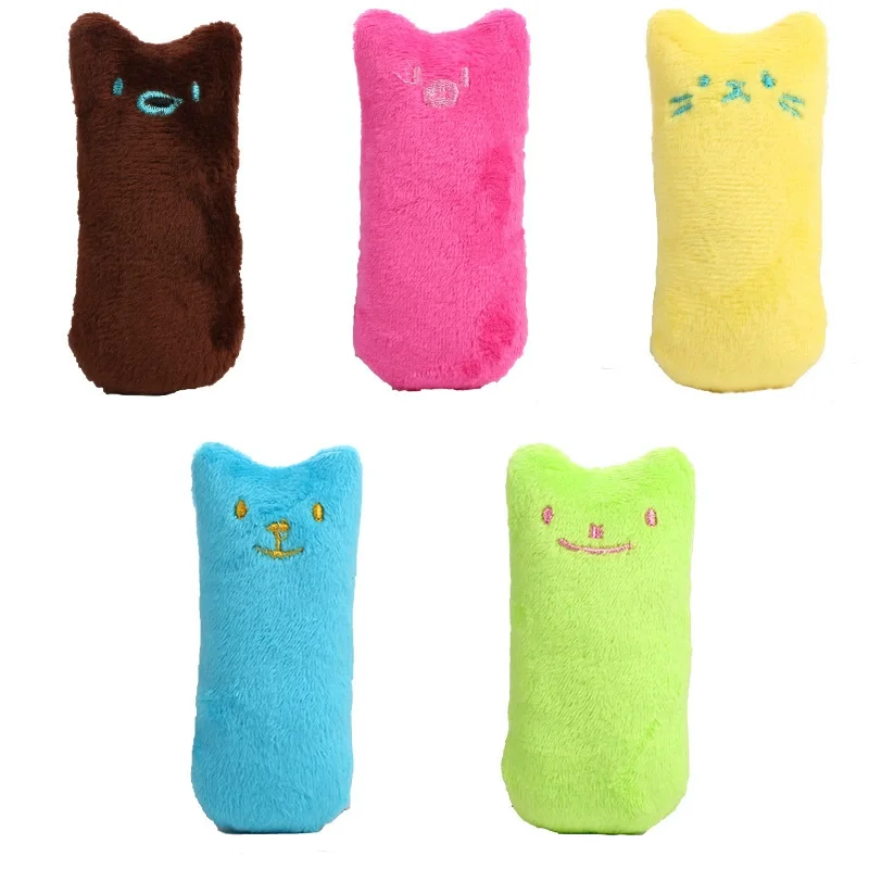 Catnip Plush Thumb Toy For Cats Scratch Resistant Chewable Kitten Molar Toy Interactive Self-Play To Relieve Boredom Durable image 6