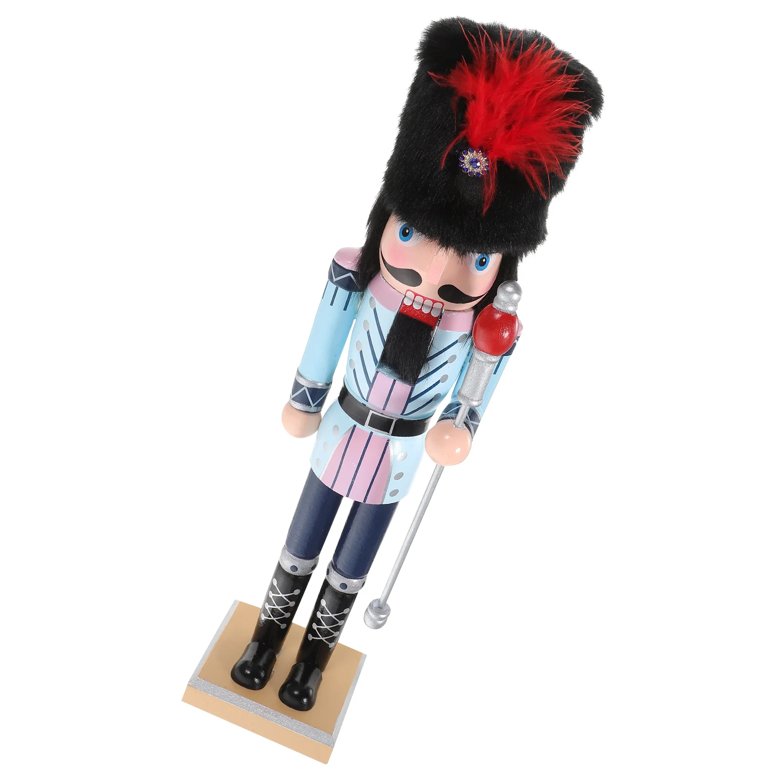 

Cabilock Festival Wooden Nutcracker Decoration Tabletop Ornament for Holiday Home Decor