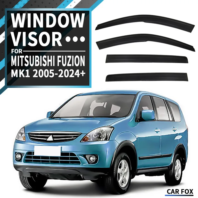 

For Mitsubishi Fuzion 2005-2024 Car Window Visor Awning Shelters Windshield Side Window Rain Sun Shade Accessories Car Styling