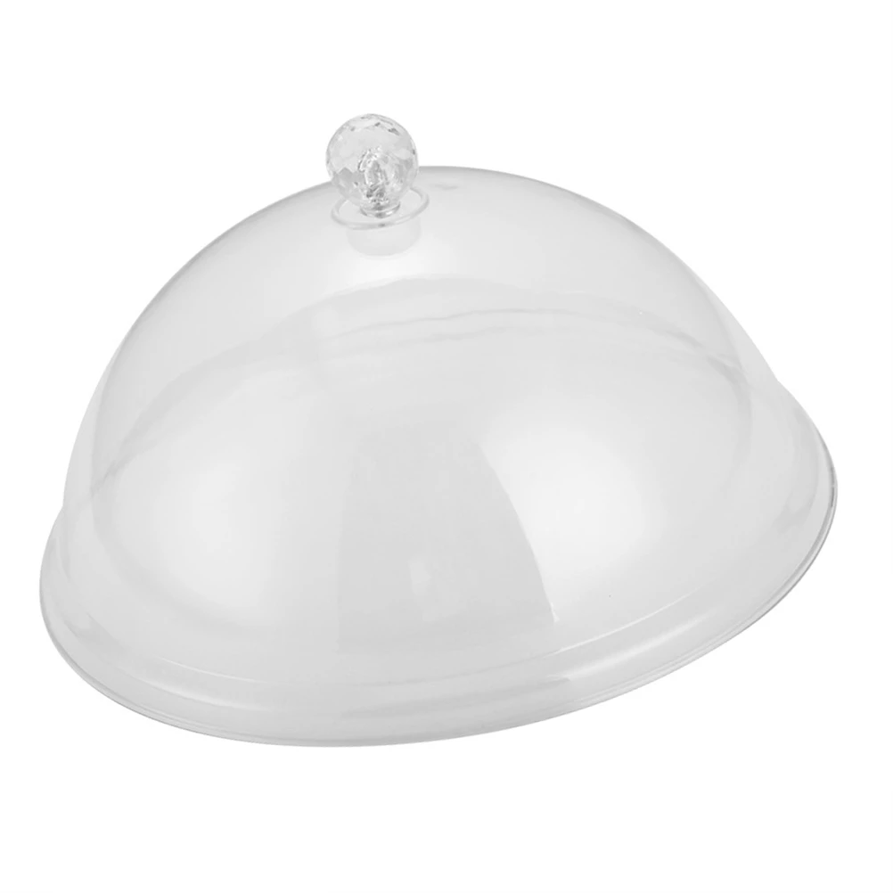 

Round Transparent Food Lid With Handle Dust Protection Hygienic Sealing Storage For Kitchen Restaurant Use Food