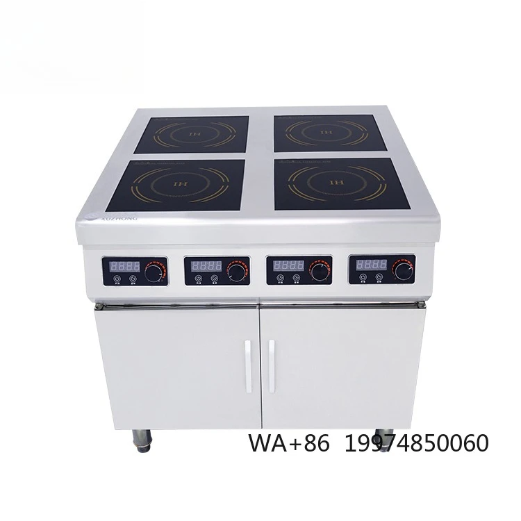 

Commercial Electric Restaurant 4 Burner Induction Cooker Four Plate Induction Cooker With Cabinet
