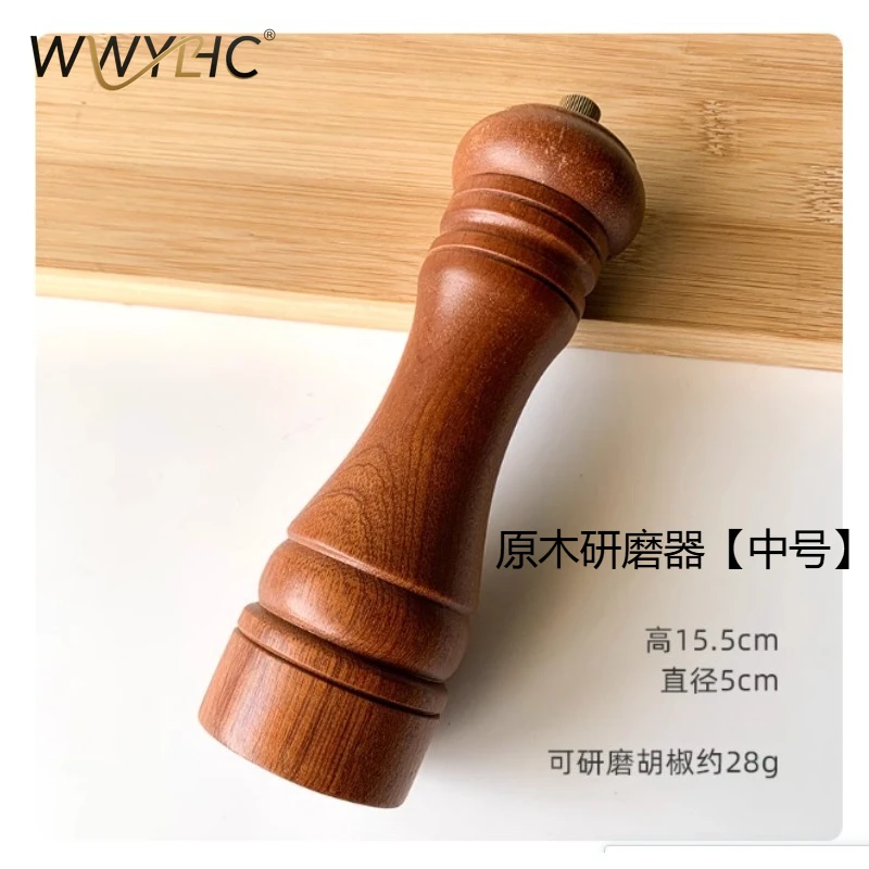 

Suitable for Copper Wood Grinder, Household Manual Pepper, Sesame Seeds, Black Peppercorns, Solid Wood, Newly Imported