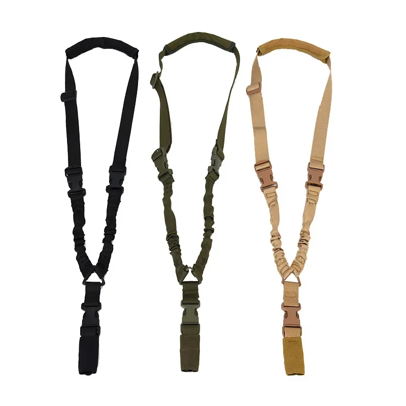 1PC Shot Gun Belt accessori per la caccia Gear Single Point Gun Sling tracolla Rifle Rope Belt con fibbia in metallo