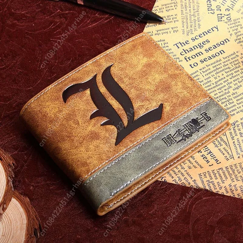 

Anime Death Note PU Leather Short Wallet Men Card and Coin Purse