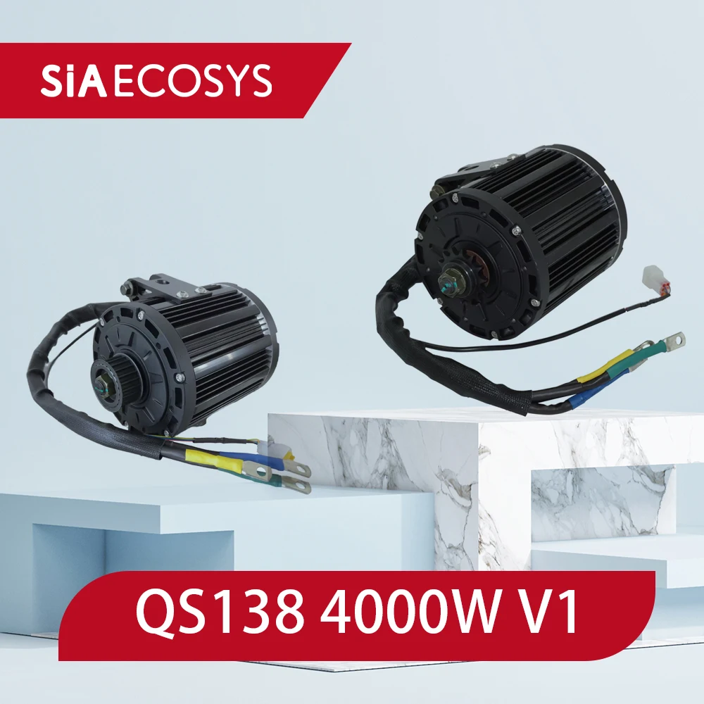 QSMotor QS138 72V Mid Drive Electric Motor 4000W 7500W Max Continuous Power High-Speed for E-Scooter And E-Motorcycle 100KPH