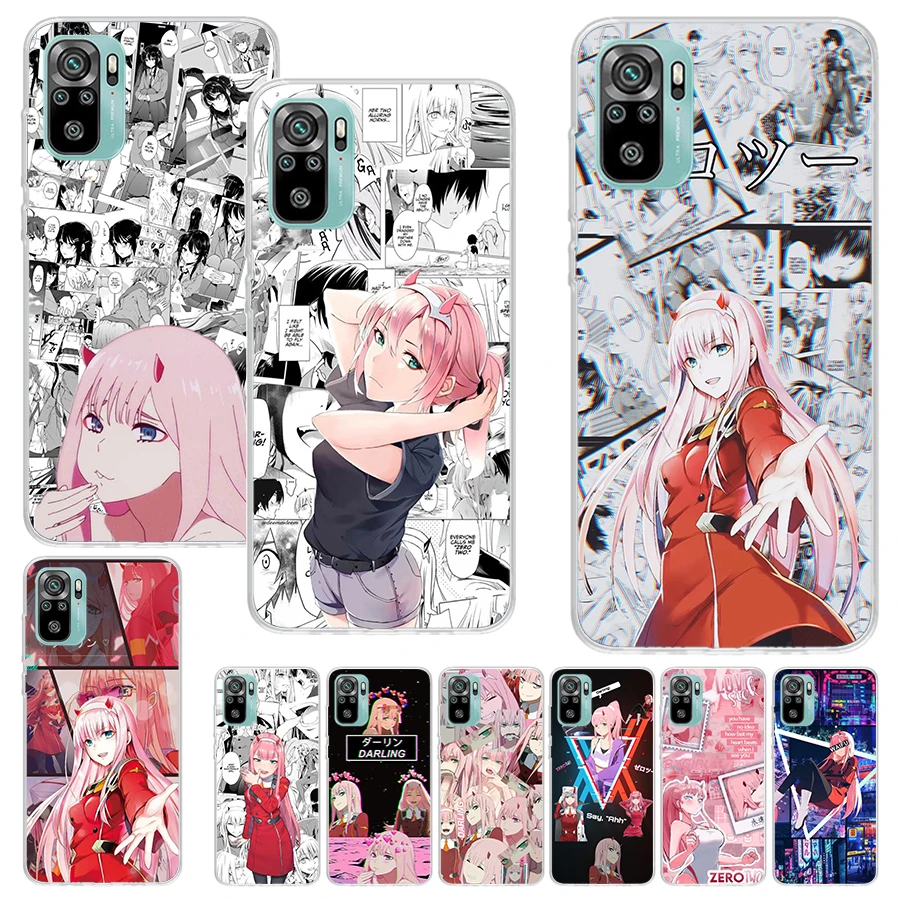 Darling In The FranXX Anime Phone Case For Xiaomi Redmi Note 13 12S 12 10 10S 11 11S 11E Pro Plus 11T 9 9S 9T 8 8T 7 Soft Silico