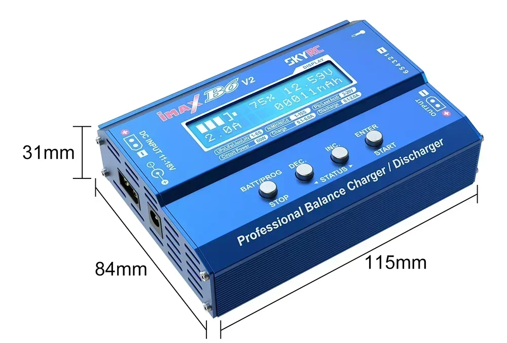 SKYRC IMAX B6 V2 6A 60W Balance Charger Discharger For NiMH NiCD LiHV NiCd Li-ion Battery Charger for DJI Mavic/Inspire Battery