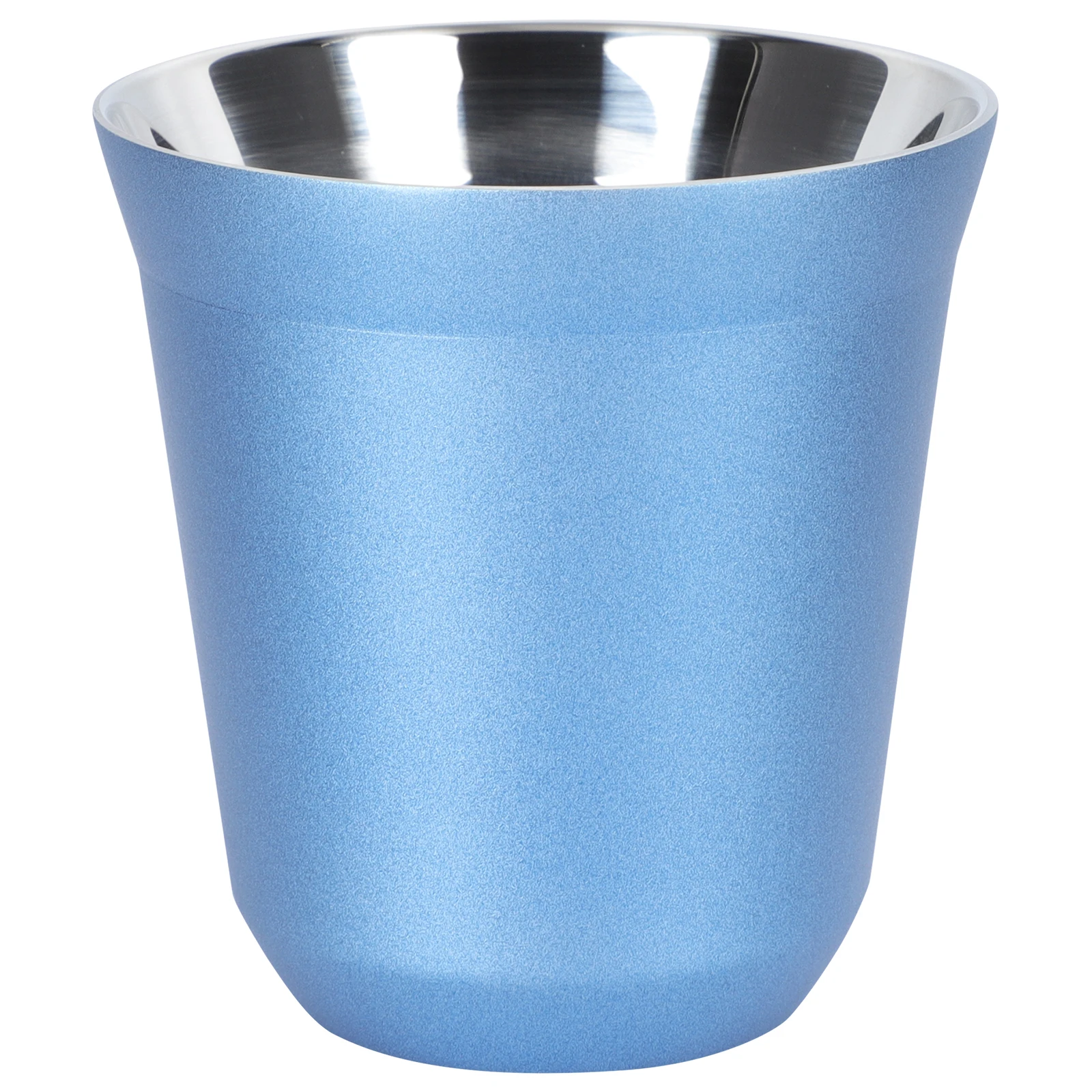 

Stainless Mug Double Layer Thermal Insulated Portable Lovely Cup Blue Office Use Water Bottle