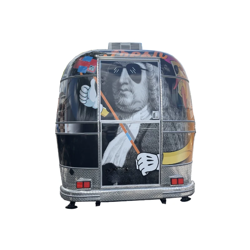 

Customized Round Trailer foodline Style Stainless Steel Food Truck Trailer for Commercial Food Vending and Outdoor Events