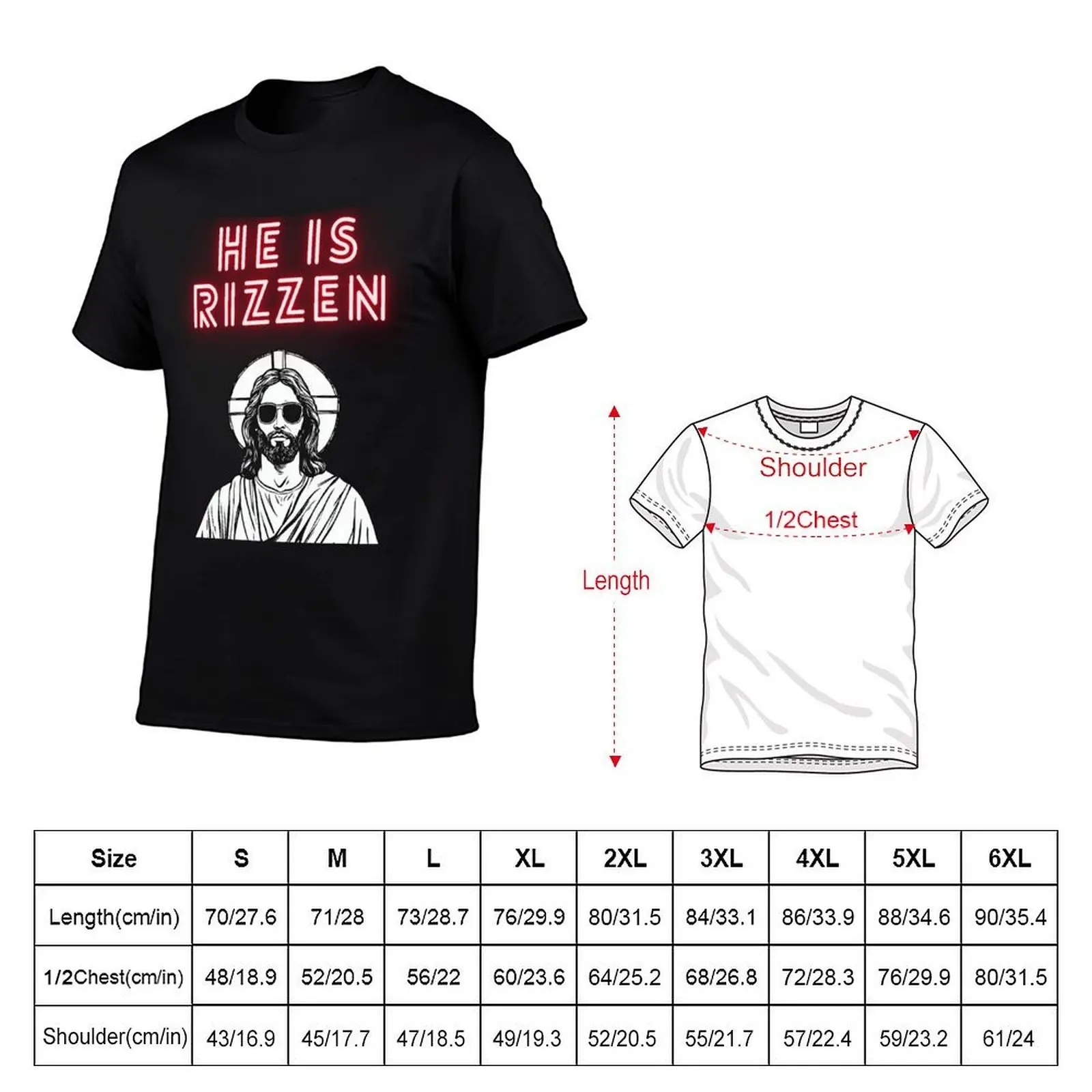 t T-Shirt designer man Comedy t cotton for Jesus package He t-shirt black is cotton man pack Rizzen, shirt plain shirt