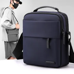 Simple Casual Mini Crossbody Bag Men's Nylon Small Shoulder Bag for Men Oxford Messenger Phone Side Sling Bag Husband Chest Pack