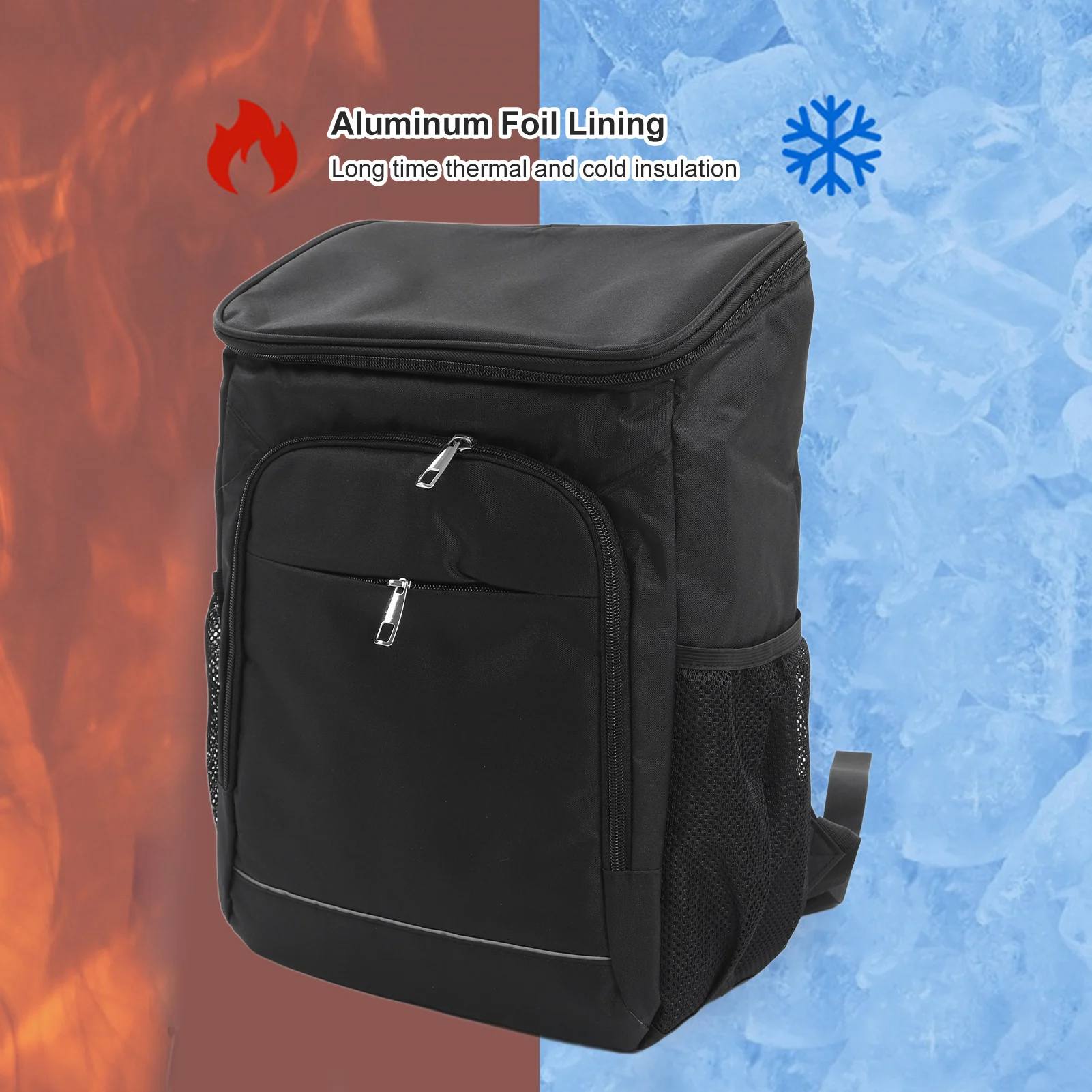 

Thermal Cooler, Large Capacity Thermal Insulated Backpack, Waterproof Outdoor Backpack,Oxford Fabric Backpack with Oxford Fabric