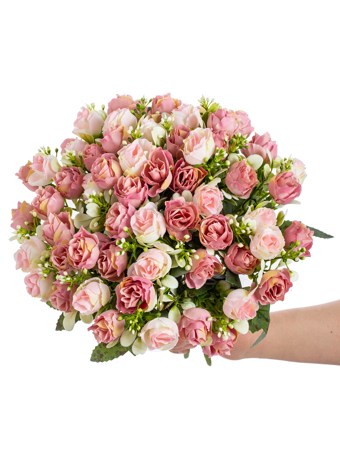 Künstliche Blumen, rote Seidenrosen, Brautsträuße, für Zuhause, Party, Büro, Vase, Tischdekoration, für den Außenbereich, Garten, Hof, Hochzeit, DIY-Geschenkkranz – Detail 8