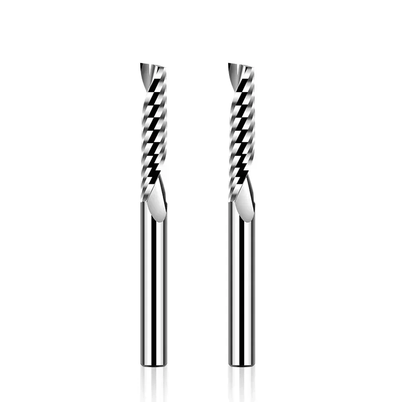 1PC 5A Carbide Single Flute End Mill  3.175MM Acrylic Milling Cutter CNC Cutting Tools Router Bit For Acrylic PVC