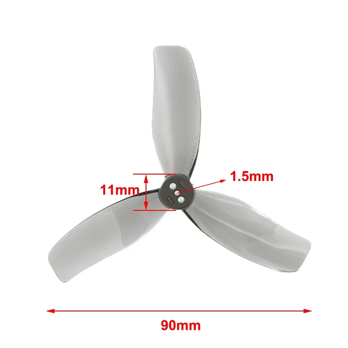 NEEBRC 3.5inch 90mm 2CW 2CCW 3-Blade PC Propeller for FPV Racing Drone RC Mini Plane Freestyle 3.5 Inch Freestyle DIY Parts