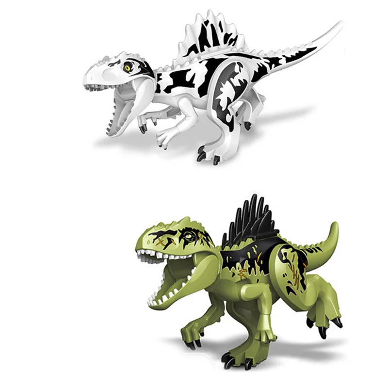 Jurassic World Dinosaur Building Blocks Ridgeback Giganotosaurus Model Figures Bricks Children Assembly Toys Educational Gifts