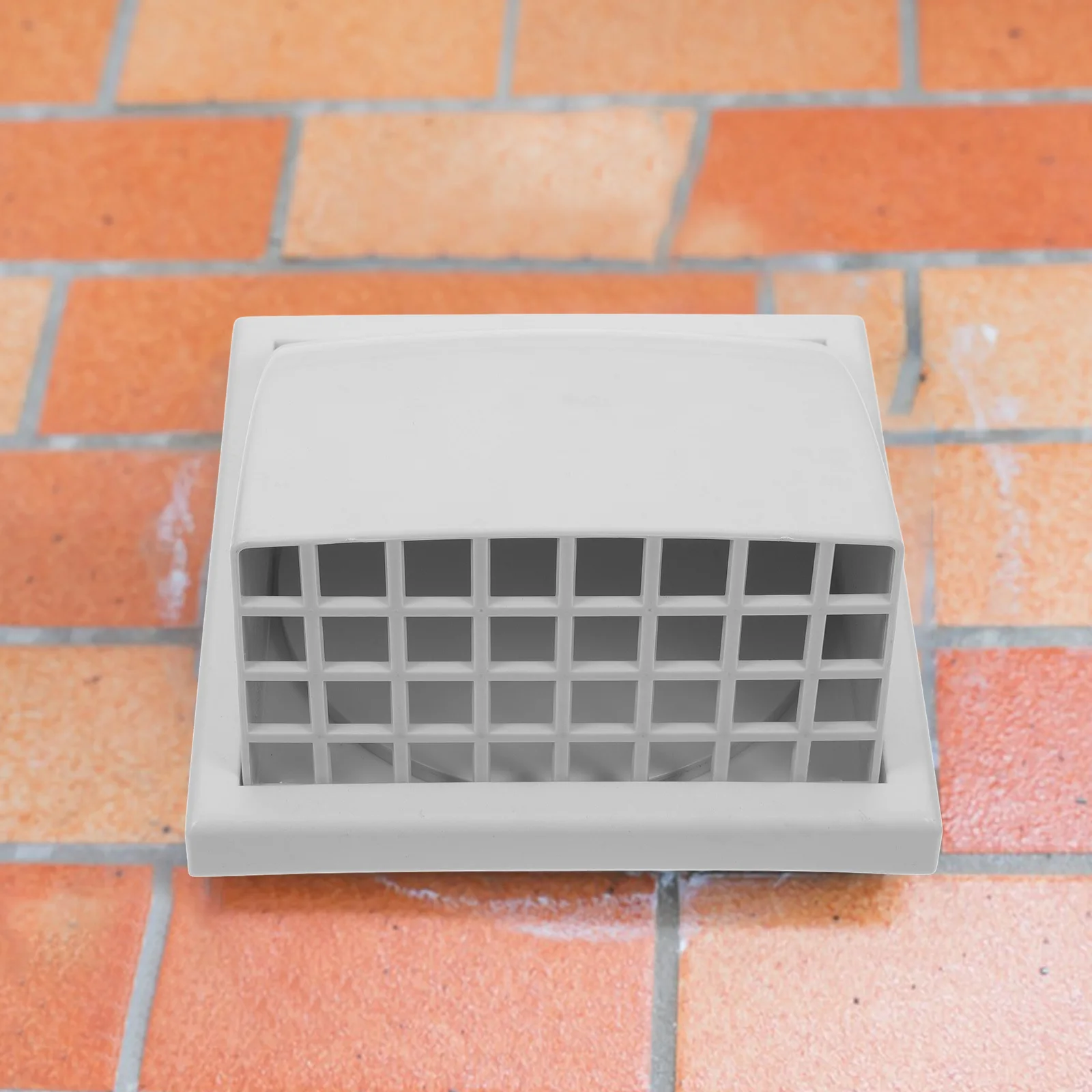 

Plastic Wall Vent Cover with Slanted Deflector Exhaust Vent Hood for Bathroom Kitchen Exterior Air Duct Cover Chimney Vents