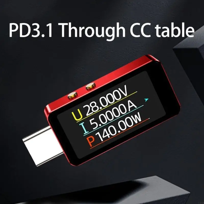 

DC4V-28V Type C Tester Seter Meter для смартфона и анализа зарядки ноутбука Y3-й