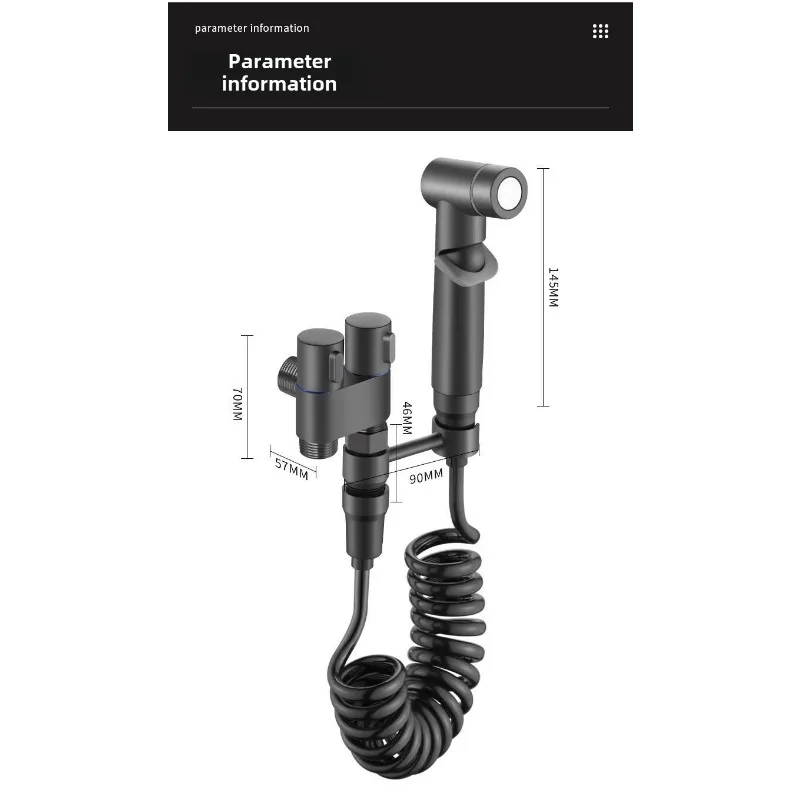 رفيق مرحاض عالي الجودة من النحاس بالكامل، واحد في اثنين من التحكم المزدوج، منفذ مزدوج، صمام زاوية تحكم مزدوج للحمام قوي