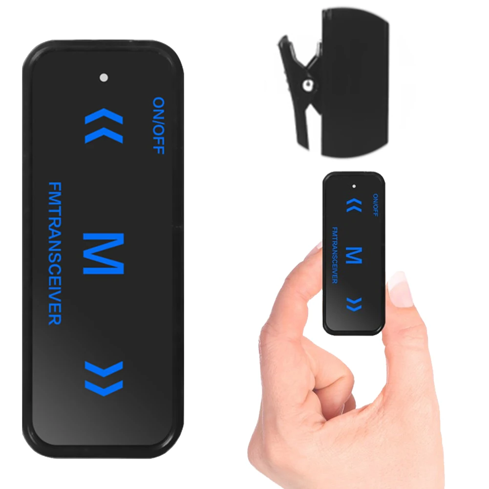 Mini Walkie Talkie with Earpiece 2-Way Radio 400-480Mhz Handheld Walky Talky USB Charging for Supermarkets Shopping Malls Hotels