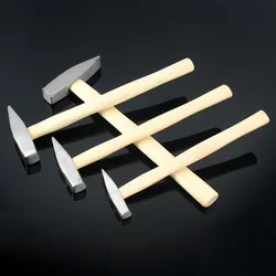 Mini Wooden Handle Hammer Tools Wooden Handle Fitter Hammers Duckbill Hammer Flat Head Hamme Sheet Metal Hammer Household Small