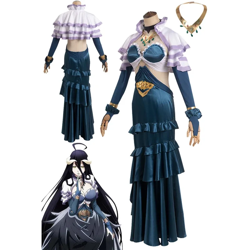 

Albedo fancy anime overlord IV costume disguise adult women fancy dress up cosplay Halloween Carnival party outfit nightdress