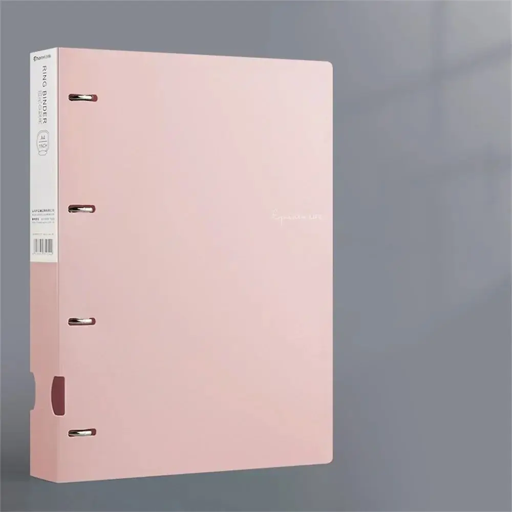 

Morandi Color Binder Folders Waterproof Large-capacity A4 File Display Thickened 4 Hole Loose-leaf Folder Office Accessories