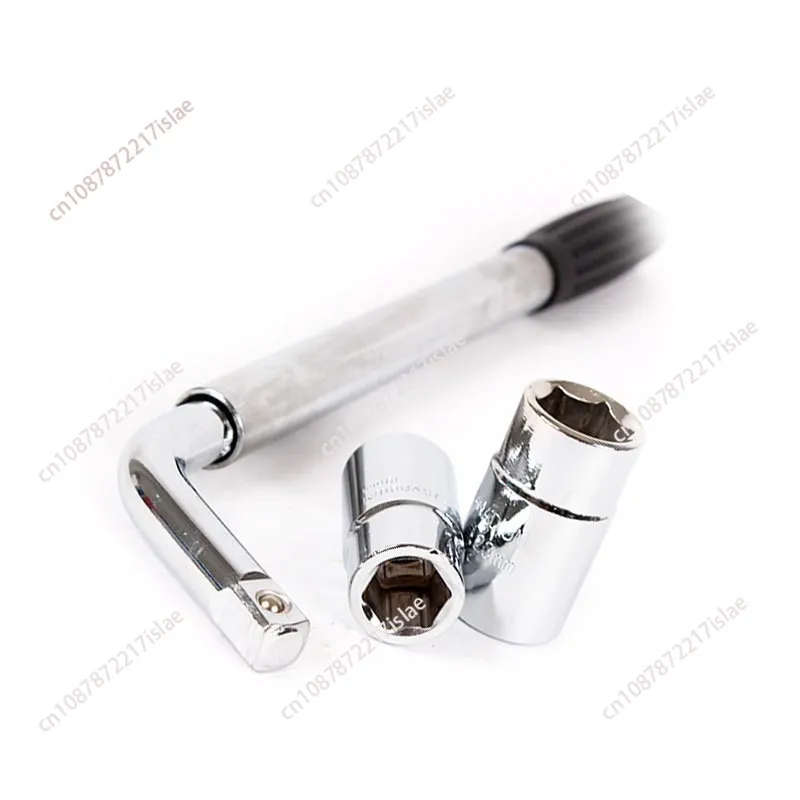 Telescopic Extending Lug Wheel Nut Wrench L Shape Type Spanner Set Socket Wrench