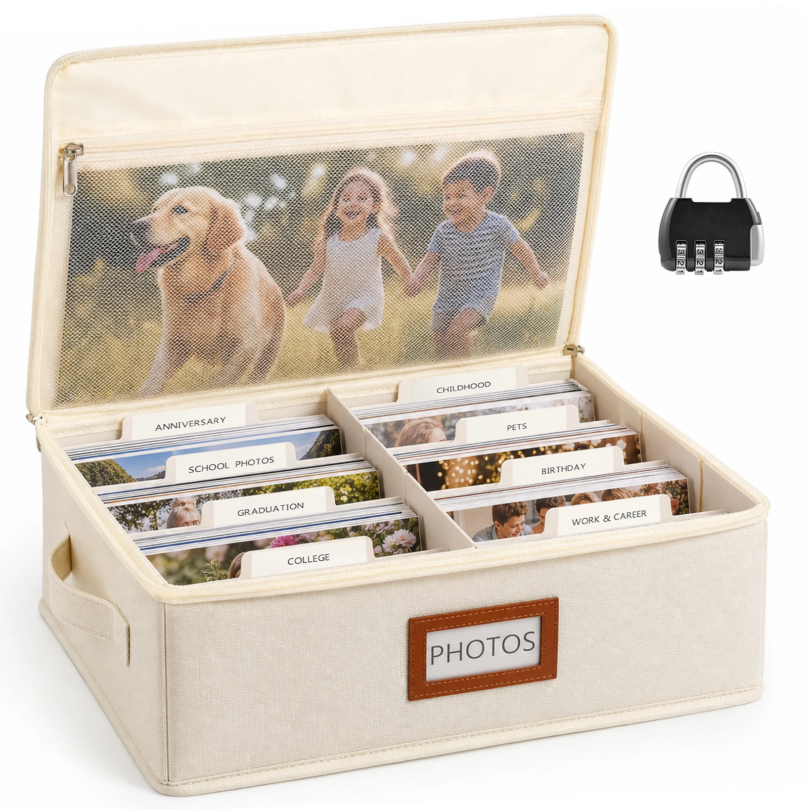 Photo Storage Box With Lock Photo Organizer for 2000 4x6 Pictures Photo Storage Box Photo Organizer Photo Storage With Lock