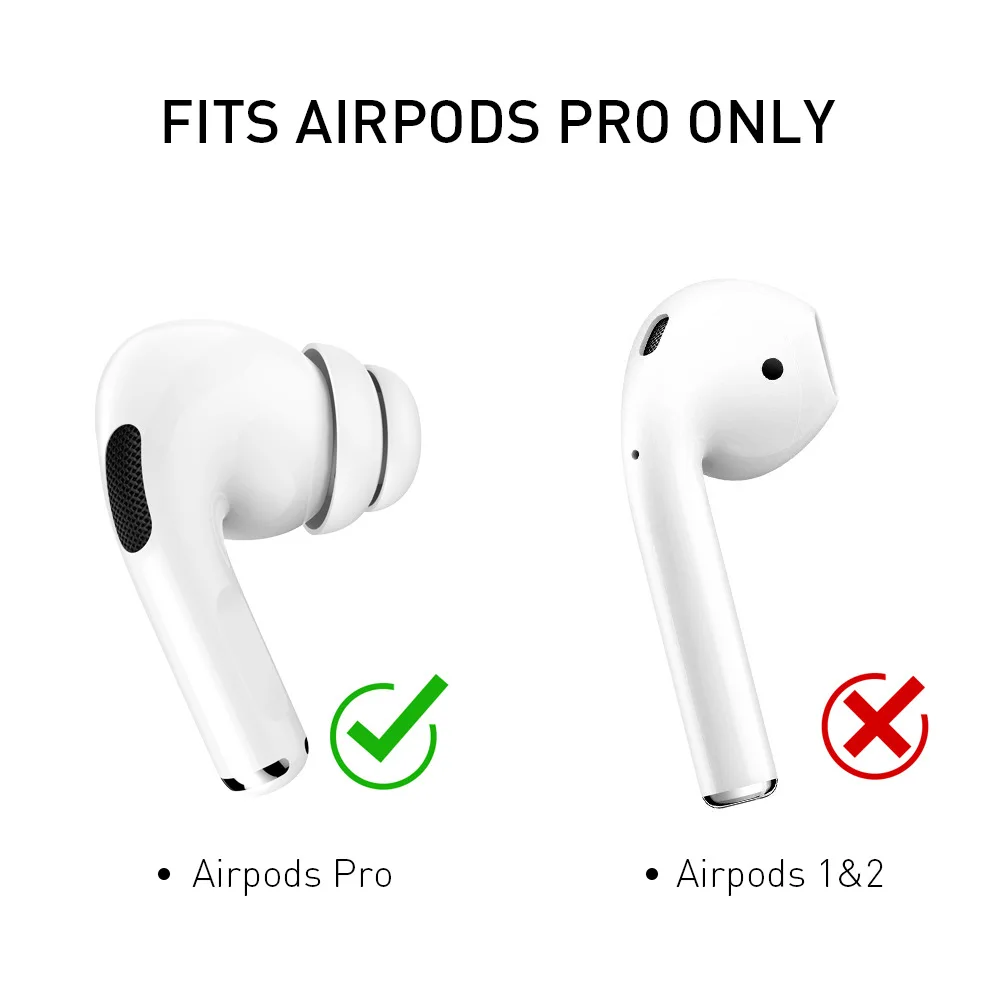 سماعات سيليكون طبقة مزدوجة منصات الأذن آيفون Airpods برو اللاسلكية بلوتوث وسائد قبعات سماعات الأذن