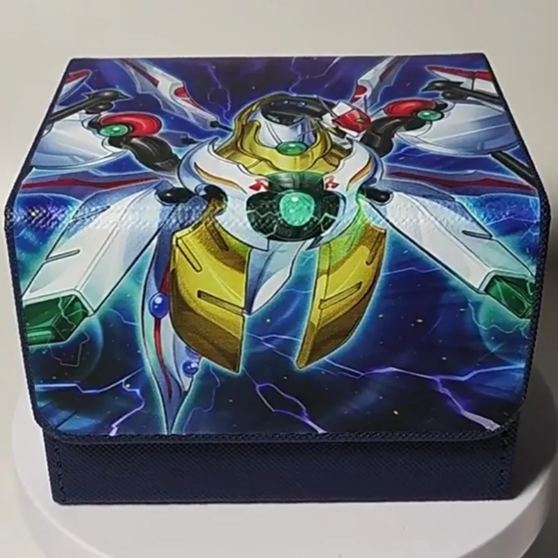 Yugioh Cards Box Raidraptor Satellite Cannon Falcon PTCG OPCG Anime Game Characters 100+PU Portable protection Storage Cards Box