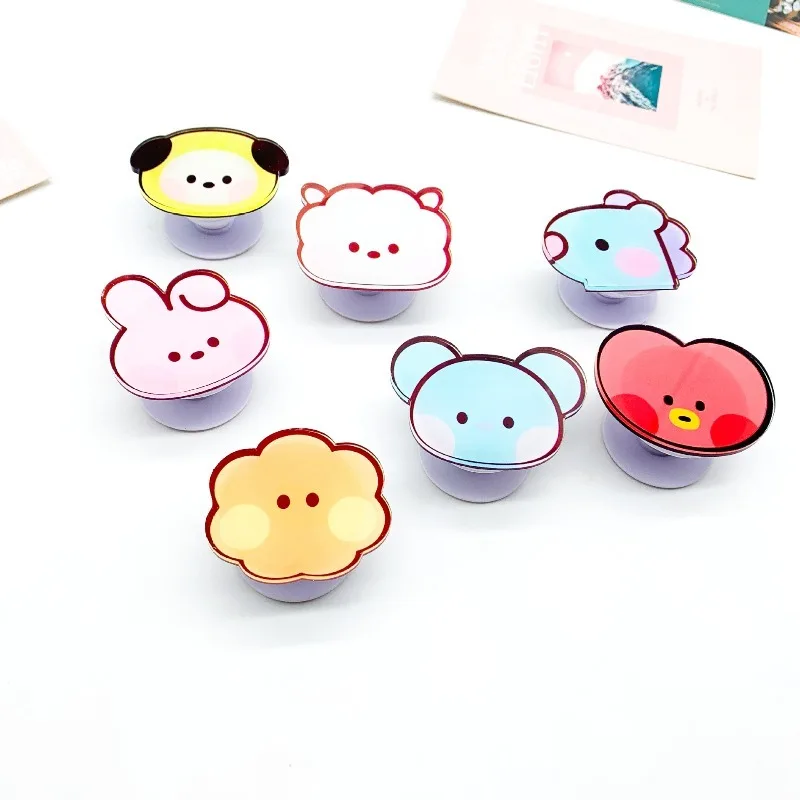 

Акриловый держатель-подставка для телефона BT21 Chimmy Cooky Koya Shooky Tata, вращающийся, антистрессовый, аксессуар