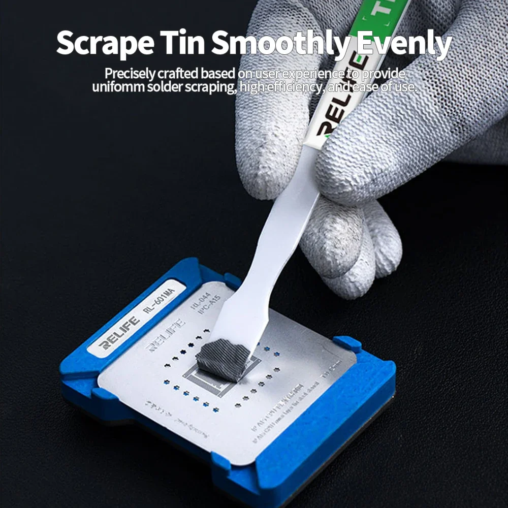 Ceramic Solder Paste Scraper- Non-Magnetic, Anti-Static for BGA Chip & Motherboard Repair, Soldering, Tin Planting, PCB Scraping