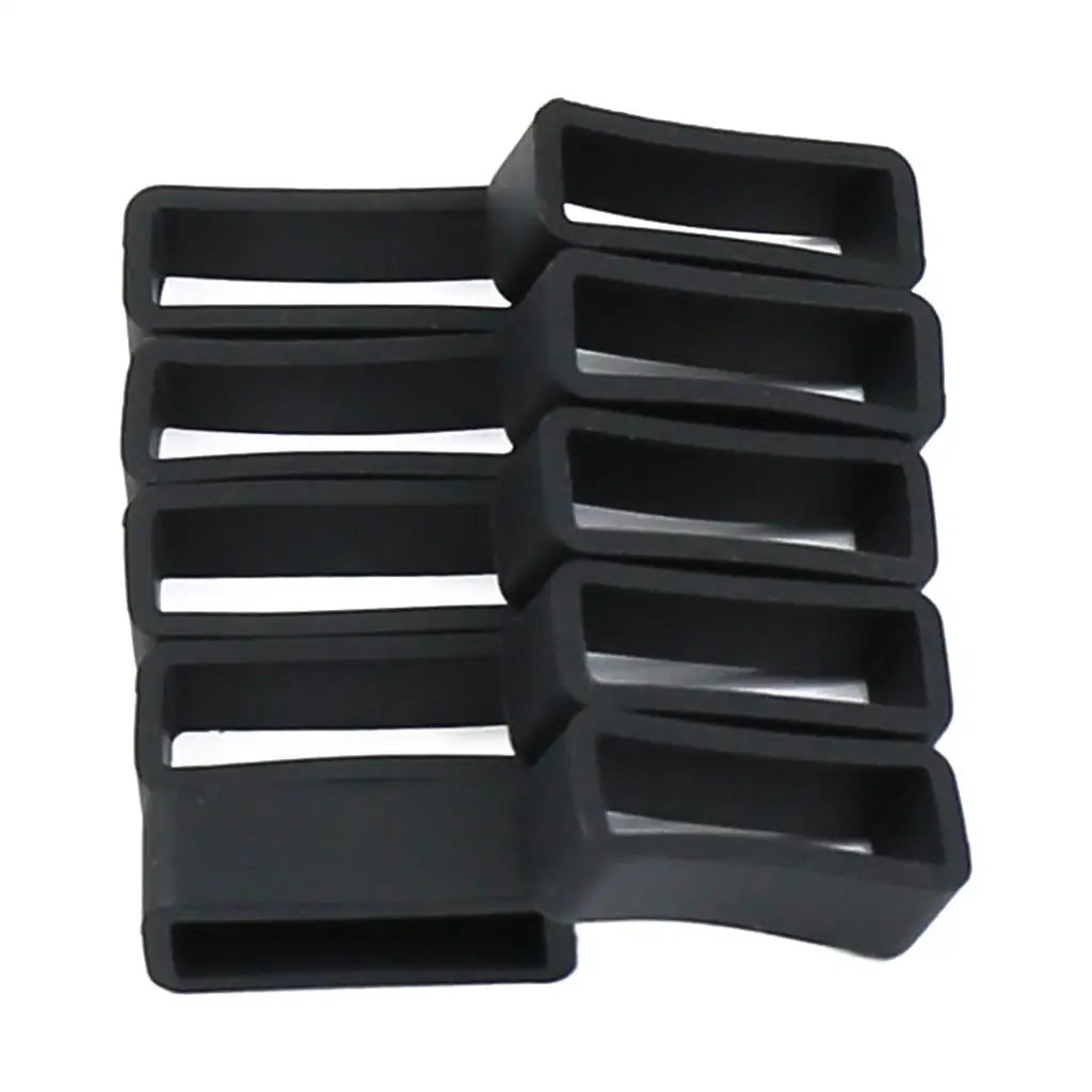 10pcs Rubber Watchband Strap Loop Watchstrap Watch Retainer